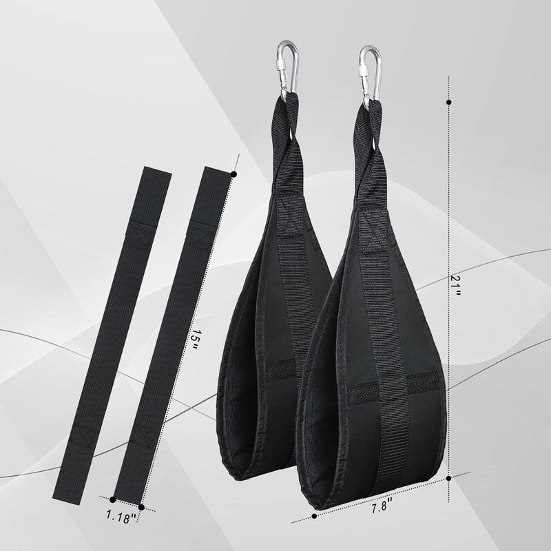 plzzree Hanging Ab Straps for Pull Up Bar: Gym Ab Sling Straps for Arm Pull up Workout Support for Training Knee and Leg Raises - Image 4